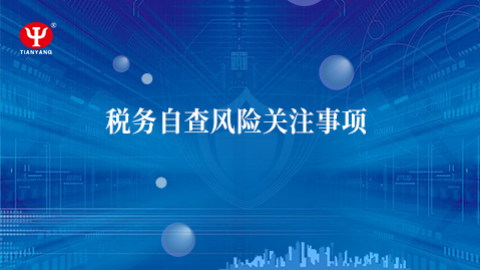稅務自查風險關注事項 